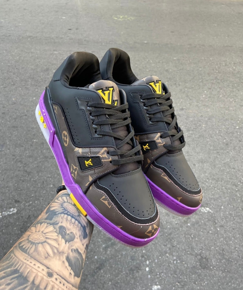 Tênis Louis Vuitton Trainer Monogram NBA TEAM LAKERS