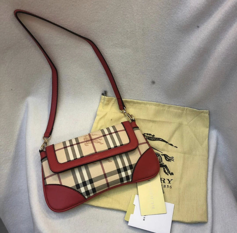 Bolsa Burberry Baguette Xadrez