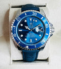 Relógio Rolex Submariner Pulseira de Couro