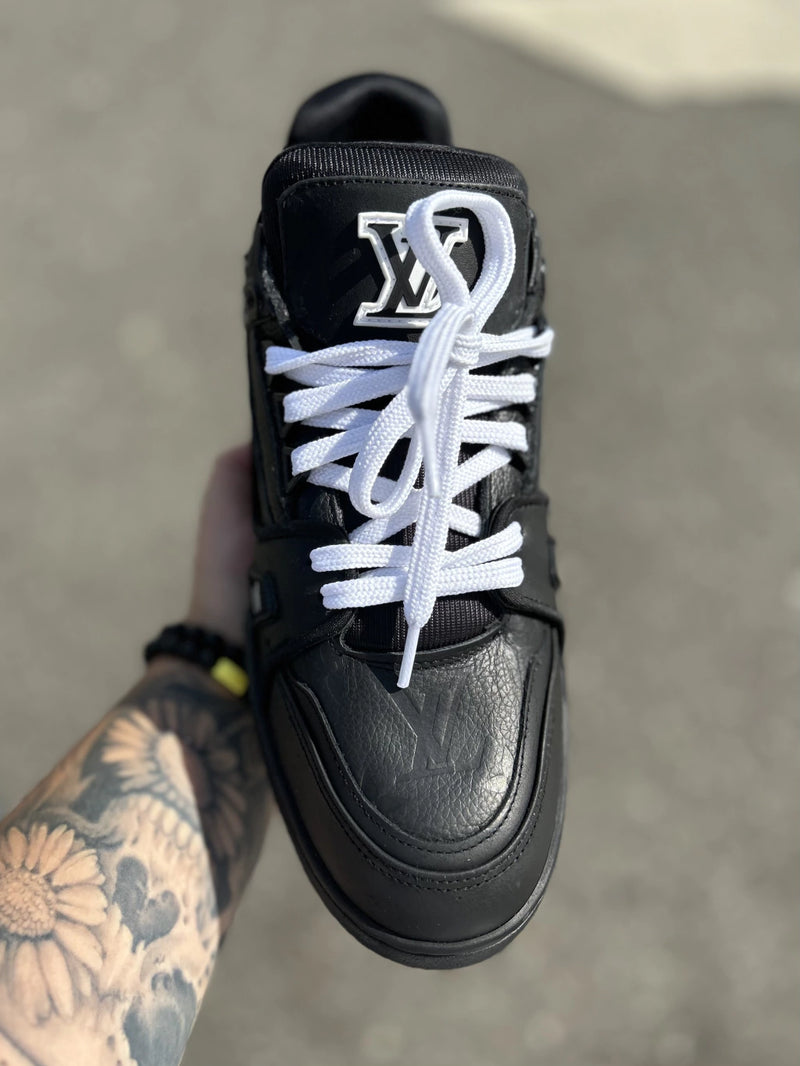 LV Trainer All Black Embossing