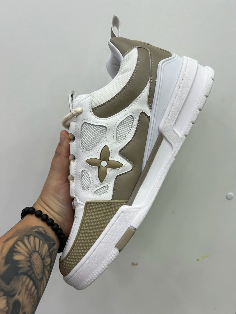 Tênis Louis Vuitton Skate em Beige