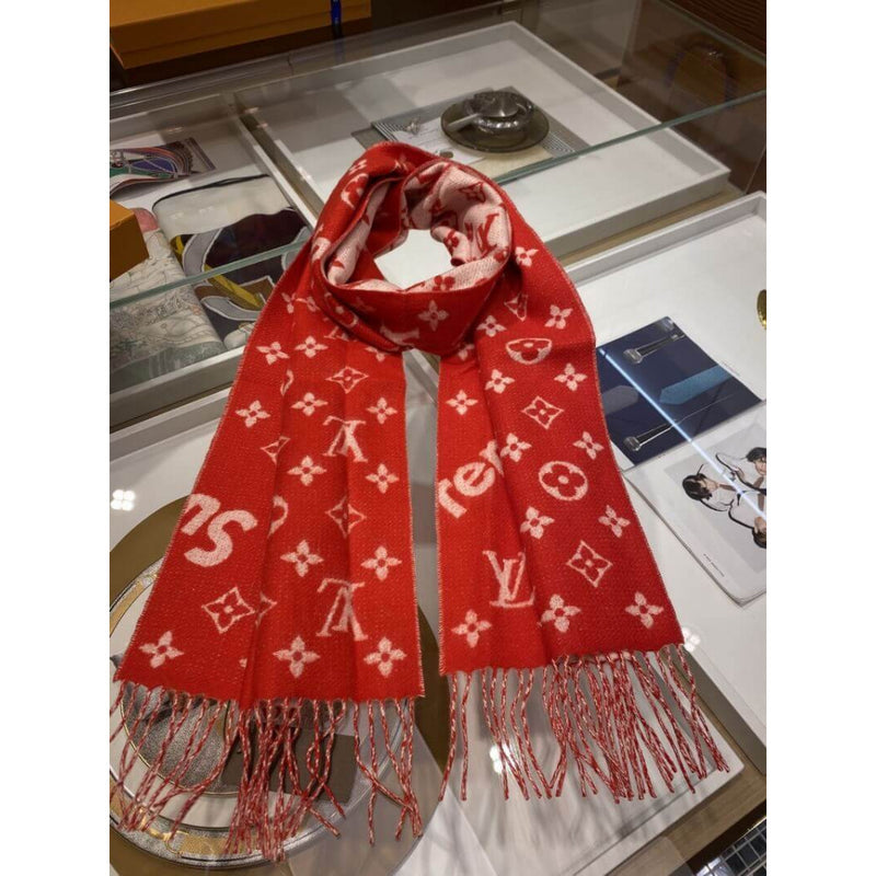 Cachecol LV x Supreme Monogram