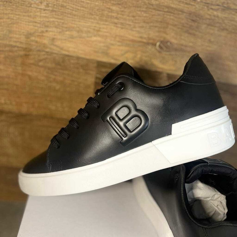 Tênis Balmain B-Court Leather Trainers