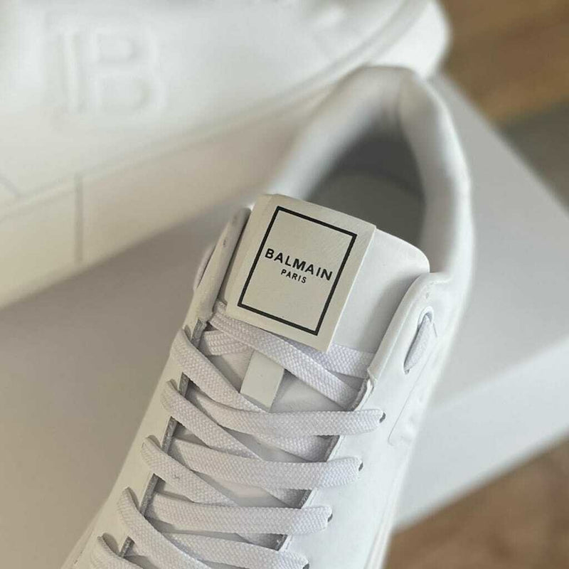 Tênis Balmain B-Court Leather Trainers