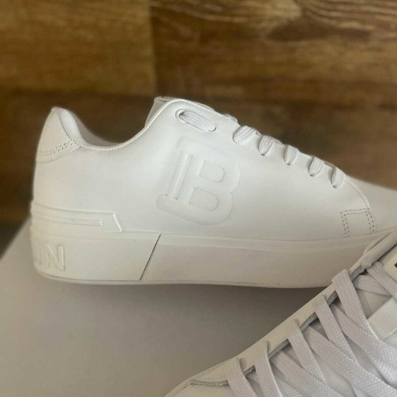 Tênis Balmain B-Court Leather Trainers