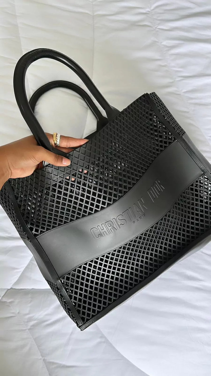 Christian Dior Book Tote Bag Mesh