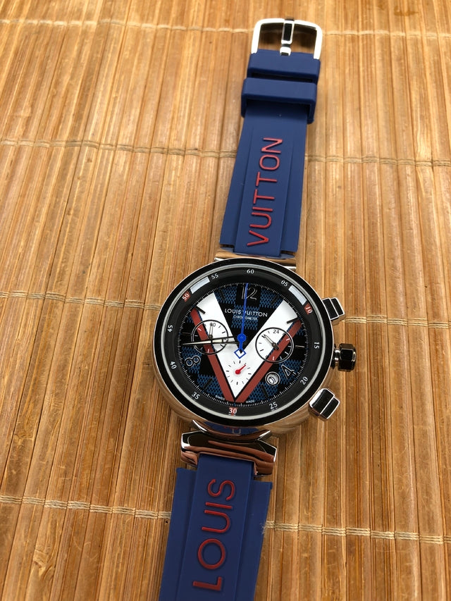 Relógio Louis Vuitton Tambour Damier