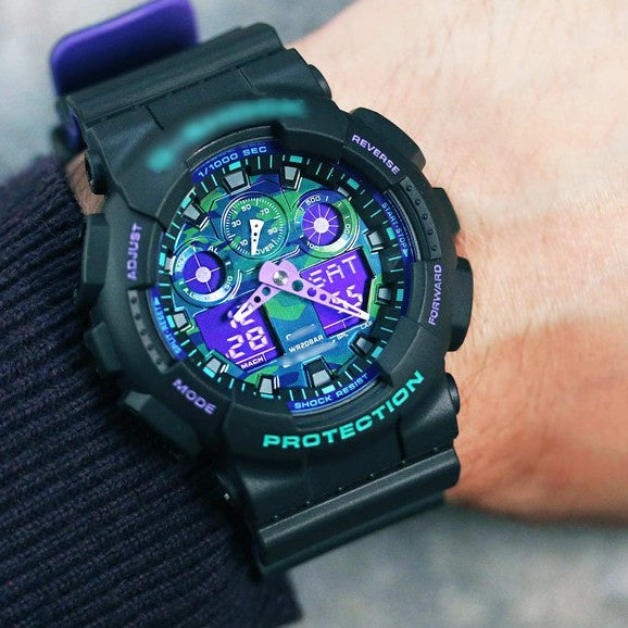 Relógio Casio G-SHOCK Coringa GA-100BL-1A