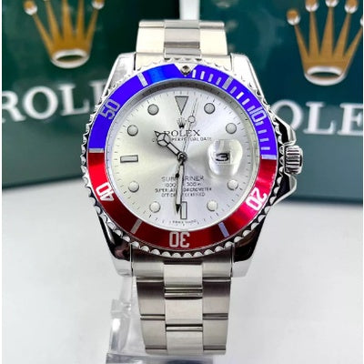 Relógio Rolex Submariner Misto Fundo Prata