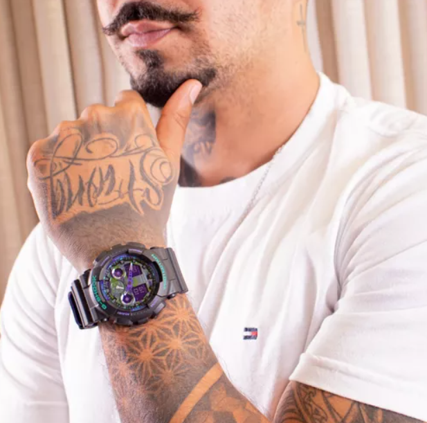 Relógio Casio G-SHOCK Coringa GA-100BL-1A