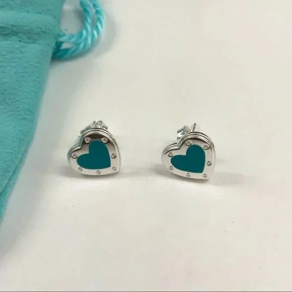 Brincos Love Tiffany & Co Blue Heart