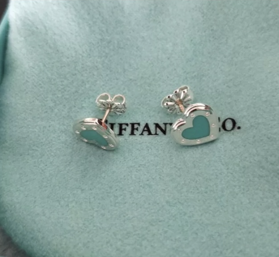 Brincos Love Tiffany & Co Blue Heart